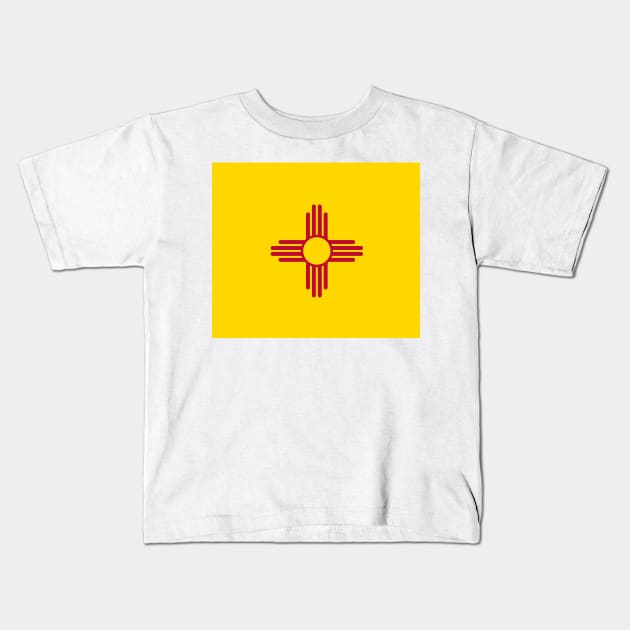 New Mexico flag. USA Kids T-Shirt by flag for all